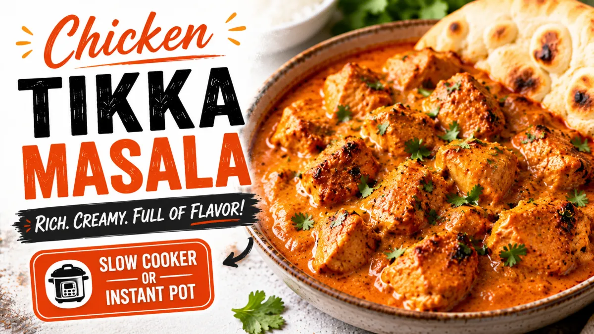 Chicken Tikka Masala (Slow Cooker or Instant Pot)