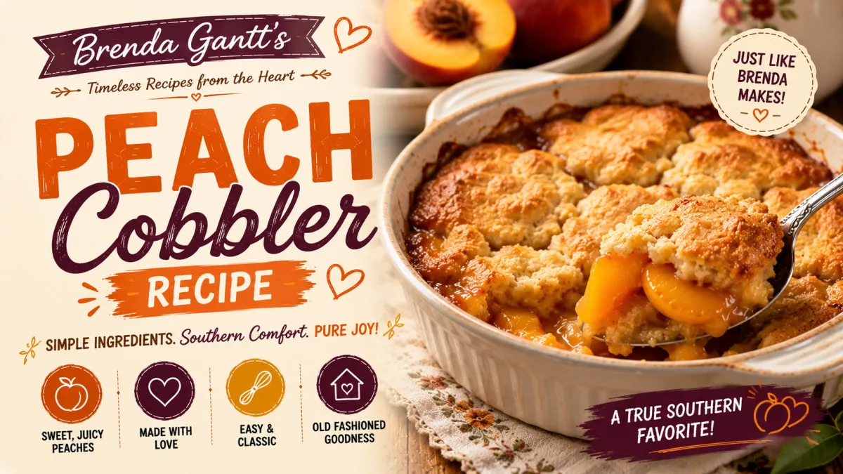 Brenda Gantt Peach Cobbler Recipe