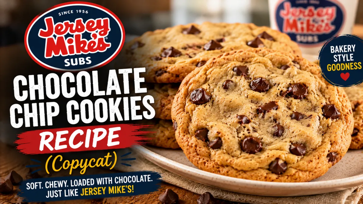 Jersey Mike's Chocolate Chip Cookies Recipe (Copycat)
