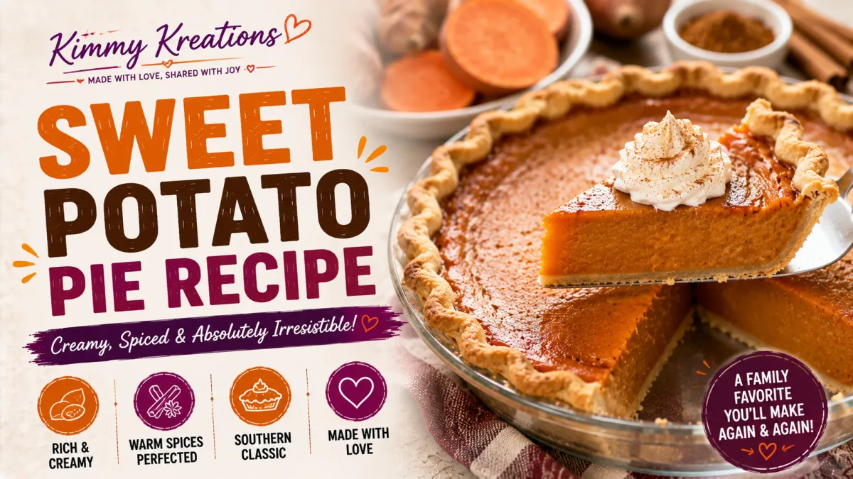 Kimmy Kreations Sweet Potato Pie Recipe