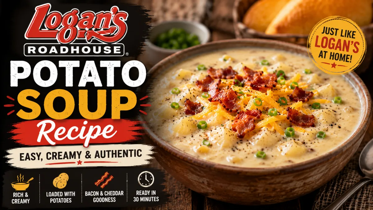 Logan's Roadhouse Potato Soup Recipe – Easy, Creamy & Authentic