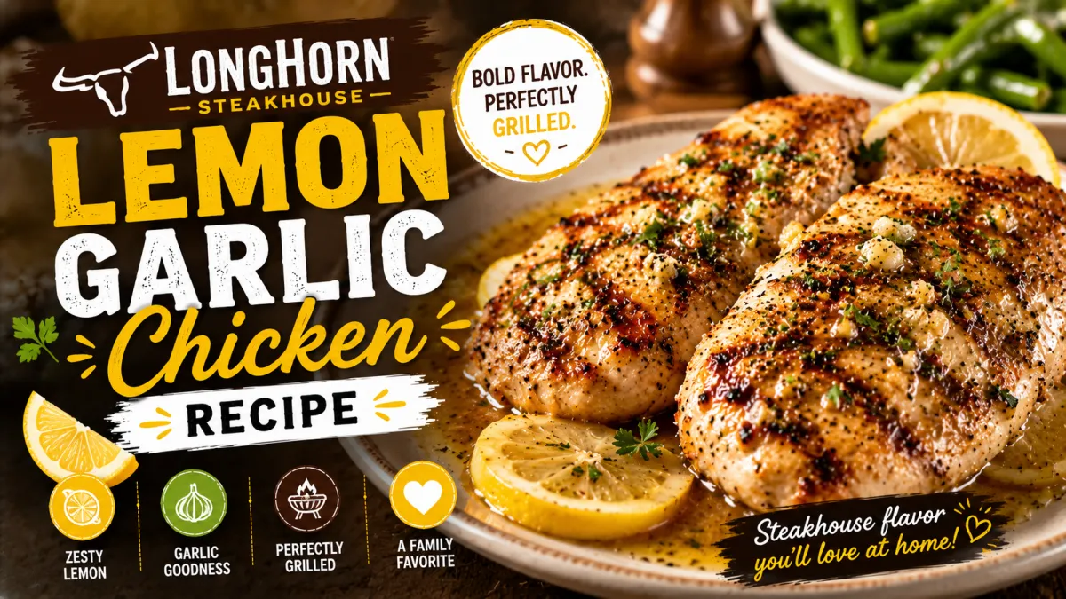 Longhorn Lemon Garlic Chicken Recipe
