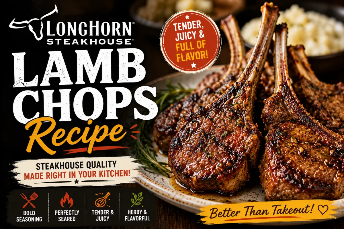 Longhorn Steakhouse Lamb Chops Recipe: Tender, Juicy & Flavorful