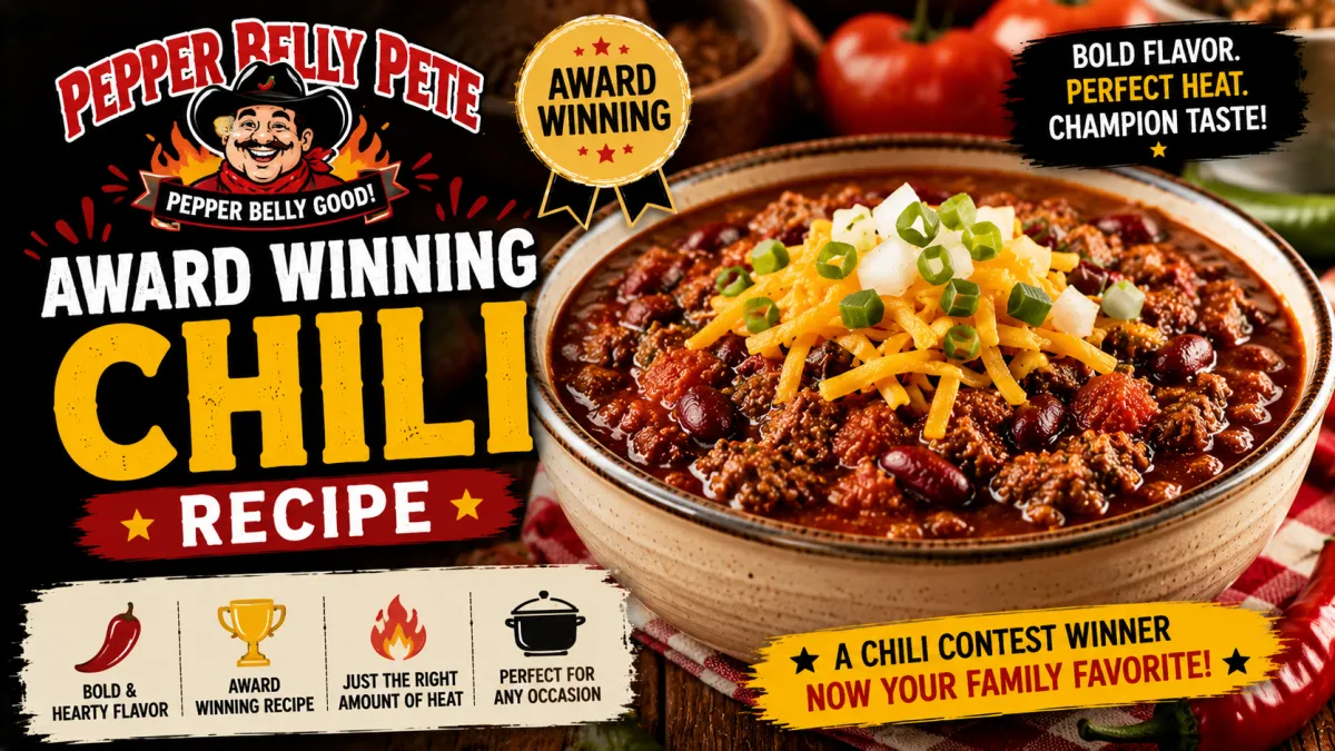 Pepper Belly Pete Award Winning Chili Recipe